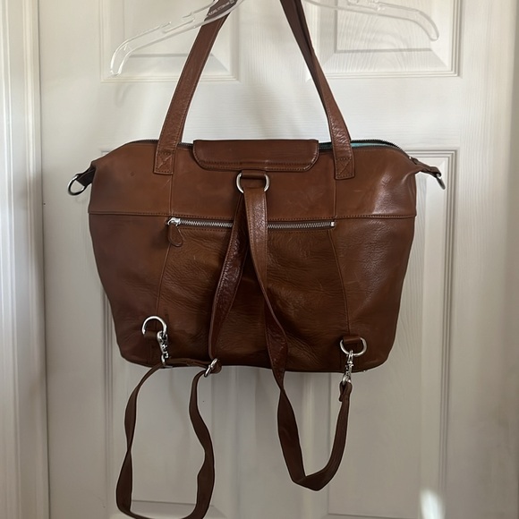 LILY JADE MADELINE buttery soft leather convertible handbag - Picture 10 of 13